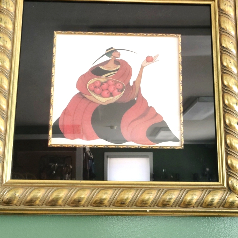 Market Place Diva by Albert Fennell Framed- signed!